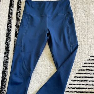 Zyia Navy Pocket Light n Tight Hi Rise Capri 20”